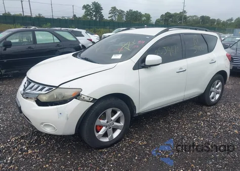 2009 Nissan Murano Sl z USA, uszkodzony, nr VIN JN8AZ18U39W031068